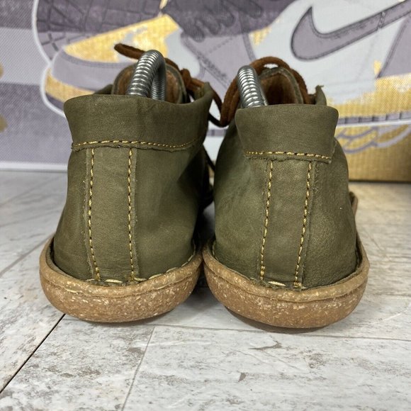 Born Nuala Army Green Nubuck Boho Boots Lace Up Womens Size 7 GUC‎ - Picture 7 of 11